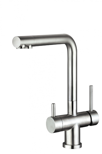 Кухонный смеситель FLORENTINA - Арес SS нержавейка (ARES  Stainless steel)