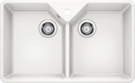 Кухонная мойка BLANCO - VILLAE Double керамика глянцевый белый (525164)