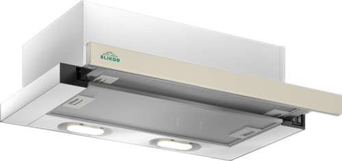 Вытяжка ELIKOR - Интегра GLASS 60П-650-В2Л (белый/стекло белое)
