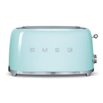 Тостер на 4 ломтика пастельный зеленый SMEG - TSF02PGEU