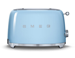 Тостер на 2 ломтика пастельный голубой SMEG - TSF01PBEU