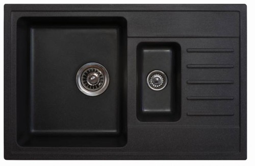 Кухонная мойка ORIVEL - QUADRO PLUS 1.5D черный