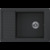 Кухонная мойка KUCHENSTERN - BRETT 60 Ku-Granit черный 111BL10 (KS-800022)