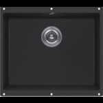 Кухонная мойка KUCHENSTERN - UNDER 60 Ku-Granit черный 101BL10 (KS-800108)
