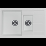 Кухонная мойка KUCHENSTERN - FLUG 60-2 Ku-Granit белый 110WH10 (KS-800036)