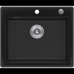 Кухонная мойка KUCHENSTERN - TOPKERAM 60 KeraPlus совершенно черный 302KB30 (KS-800136)