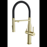 Кухонный смеситель KUCHENSTERN - ELIT-FE золото 407GL40 (KS-800195)