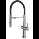 Кухонный смеситель KUCHENSTERN - ELIT-FE нержавеющая сталь 407SS40 (KS-800196)