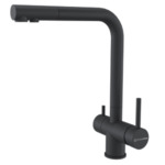 Кухонный смеситель KUCHENSTERN - FOKUS-F черный 400BL40 (KS-800212)