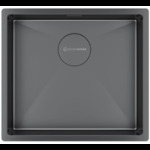 Кухонная мойка KUCHENSTERN - KRAFT 50 AISI 304/R10 вороненая сталь 501GM50 (KS-800151)