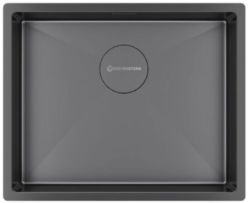Кухонная мойка KUCHENSTERN - KRAFT 60 AISI 304/R10 вороненая сталь 502GM50 (KS-800247)