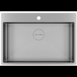 Кухонная мойка KUCHENSTERN - WERK 80 AISI 304/R10 нержавеющая сталь 508SS50 (KS-800185)