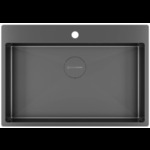 Кухонная мойка KUCHENSTERN - WERK 80 AISI 304/R10 вороненая сталь 508GM50 (KS-800183)
