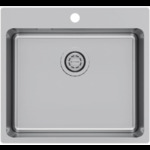 Кухонная мойка KUCHENSTERN - HERD 60 AISI 304/R25 нержавеющая сталь 558SS50 (KS-800147)