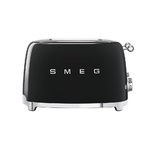 Тостер на 4 ломтика черный SMEG - TSF03BLEU