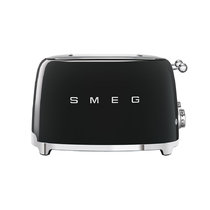 Тостер на 4 ломтика черный SMEG - TSF03BLEU