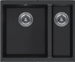 Кухонная мойка KUCHENSTERN - UNDER 60-2 Ku-Granit антрацит 102AN10 (KS-800109)