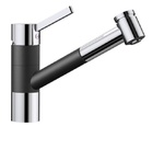 Кухонный смеситель BLANCO - TIVO-S SILGRANIT хром черный  (526279)