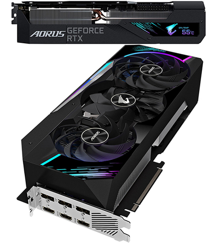 Видеокарта Gigabyte - RTX 3080 [GV-N3080AORUS M-12GD] GV-N3080AORUS M-12GD