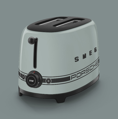 Тостер на 2 ломтика Porsche x SMEG SMEG - TSF01PSGEU
