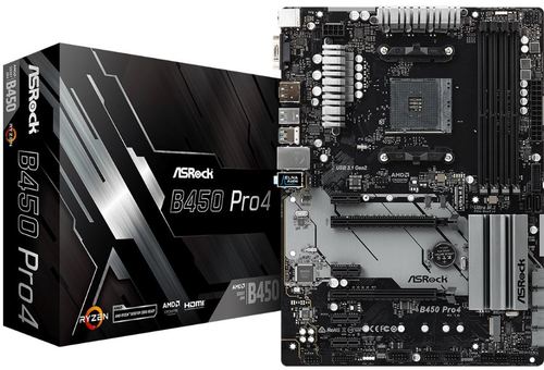 Материнская плата ASROCK - B450 PRO4