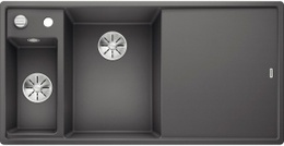 Кухонная мойка BLANCO - AXIA III 6 S-F темная скала чаша слева доска стекло (524670)