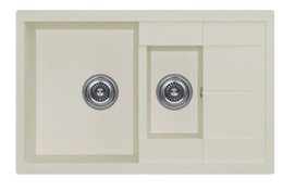 Кухонная мойка KUCHENSTERN - FLUG 60-2 Ku-Granit жасмин 110JS10 (KS-800038)