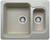 Кухонная мойка мрамор  POLYGRAN - F-09 серый