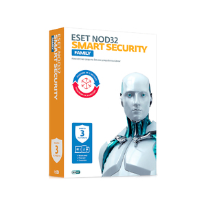 Антивирус ESET - NOD32 Smart Security Family BOX 1 год на 3ПК или продление на 20 мec