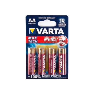 Батарейка VARTA - LR6 Max tech, AA, 1.5 V, 4 шт., Блистер