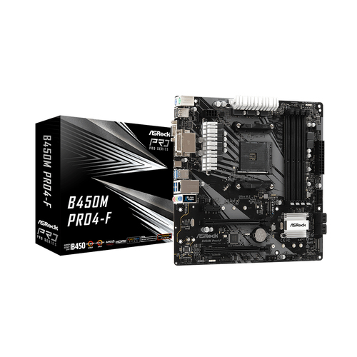 Материнская плата ASROCK - B450M PRO4-F