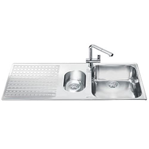 Мойка установка с бортиком 5 мм Smeg - LTS102S-2 (доставка 4-6 недель) ID:SM011340