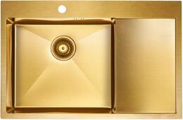 Кухонная мойка PAULMARK - Atlan L PM 217851-BGL Брашированное золото