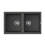 Кухонная мойка OMOIKIRI - TEDORI 86 2 BL TETOGRANIT черный 4993924