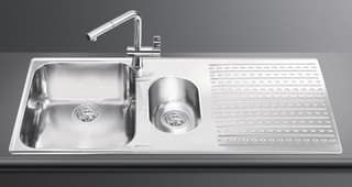 Мойка установка с бортиком 5 мм Smeg - LTS102D-2 (доставка 4-6 недель) ID:SM011339