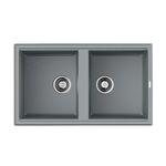 Кухонная мойка OMOIKIRI - TEDORI 86 2 GR TETOGRANIT LENINGRAD GREY 4993572