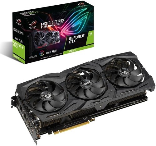 Видеокарта ASUS -  ROG-STRIX-GTX1660TI-6G-GAMING