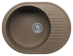 Кухонная мойка кварц TOLERO - R-122 темно бежевый