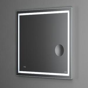 Универсальное зеркало с контурной Led-подсветкой, часами и косметическим зеркалом, 80 см AM.PM - M91AMOX0803WG