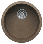 Кухонная мойка кварц TOLERO - R-104 темно бежевый