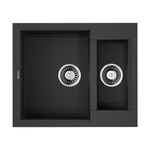 Кухонная мойка OMOIKIRI - SAKAIME 60 2 BL TETOGRANIT черный 4993908