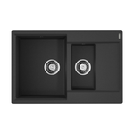 Кухонная мойка OMOIKIRI - DAISEN 78 2 BL ARTGRANIT черный 4993334