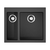 Кухонная мойка OMOIKIRI - BOSEN 59 2 BL TETOGRANIT черный 4993149