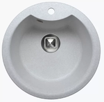 Кухонная мойка кварц TOLERO - R-108E серый металлик