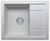 Кухонная мойка кварц TOLERO - R-107 серый металлик