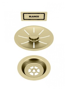 Декоративная накладка BLANCO - 203476 Декоративные накладки на сливную арматуру сатиновое золото