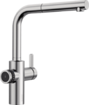 Кухонный смеситель BLANCO - EVOL-S Volume нерж сталь UltraResist рычаг слева (525213)
