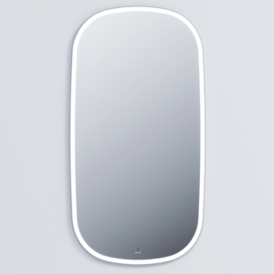 Универсальное зеркало с контурной Led-подсветкой, часами и косметическим зеркалом, 80 см AM.PM - M8FMOX0651WGH