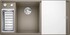 Кухонная мойка BLANCO - AXIA III 6 S серый беж чаша слева доска стекло (524660)