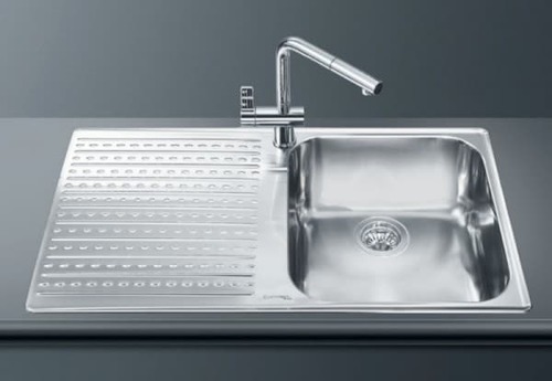 Мойка установка с бортиком 5 мм Smeg - LTS901S-2 (доставка 4-6 недель) ID:SM011344